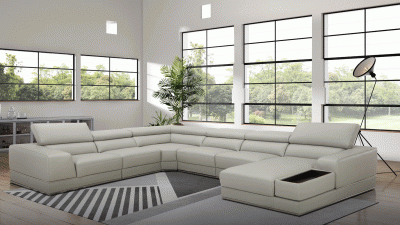 Living Room Furniture Sectionals 1576 Sectional Right by Kuka
