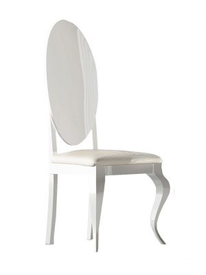 Dining Room Furniture Chairs Carmen Arm and side White chair