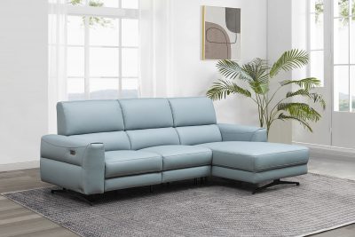 Living Room Furniture Reclining and Sliding Seats Sets RG19141A Sectional w/ recliner