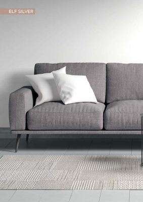 Living Room Furniture Rugs Elf Silver Rug