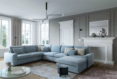 Living Room Furniture Sectionals Karato Sectional w/Bed and Storage