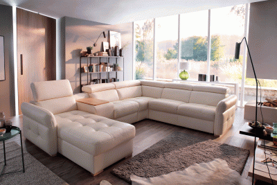 Living Room Furniture Reclining and Sliding Seats Sets Massimo Sectional Left:Chaise w/Storage, Bar Element, Electric Recliner, Corner, Sofa w/Bed