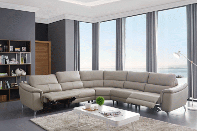 Living Room Furniture Sectionals 951 Sectional with 2 Electric recliners