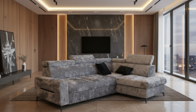 Brands European Living Collection Daytona sectional w/ bed & Storage