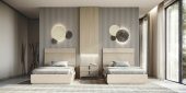 Bedroom Furniture Beds 48" Kroma Sand Birch 48" Bed