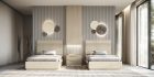 *With PLATINUM ivory nightstands