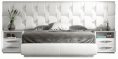 Bedroom Furniture Beds with storage Emporio White Queen size Bed