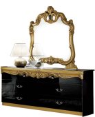 Bedroom Furniture Dressers and Chests Barocco D.Dresser Bl/Gold