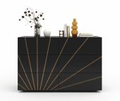 Bedroom Furniture Dressers and Chests Oro Black Double Dresser