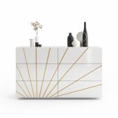 Bedroom Furniture Dressers and Chests Oro White Double Dresser