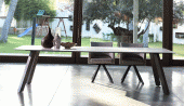Dining Room Furniture Marble-Look Tables Artur Table + Brigite Chairs
