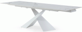 Dining Room Furniture Tables 9113 White 71" Dining Table w/ext