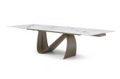 Dining Room Furniture Tables 9087 Champagne-Bronze Table