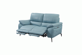 Living Room Furniture Sofas Loveseats and Chairs 2934 Blue Loveseat w/ electric recliners