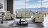 Living Room Furniture Sofas Loveseats and Chairs 3517 Grey w/ manual recliners