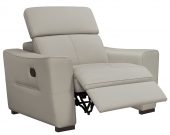 Living Room Furniture Sectionals 6021 Grey Armchair w/ manual recliners