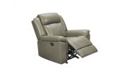 Living Room Furniture Reclining and Sliding Seats Sets 9015 Grey Chair w/ manual recliner