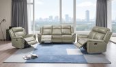 Living Room Furniture Reclining and Sliding Seats Sets 9015 Grey w/ manual recliner