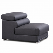 Living Room Furniture Sectionals 2119 Armless Chair – Dark Grey
