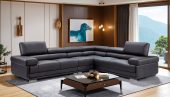 Living Room Furniture Sectionals 2119 Sectional Black
