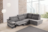Living Room Furniture Reclining and Sliding Seats Sets Viral Sectional with 1 Electric Recliner